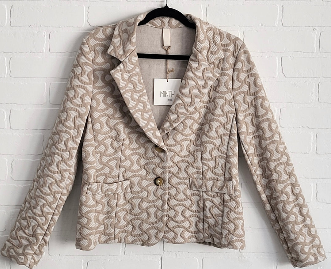 Minth Woven Pattern Blazer