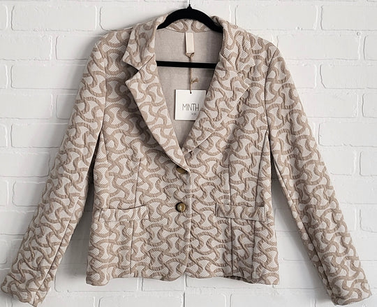 Minth Woven Pattern Blazer