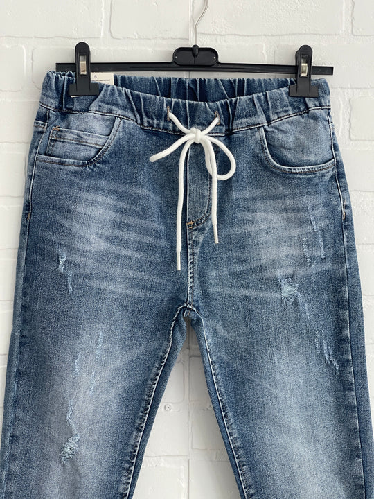 Itaimaska Medium wash Jean Joggers