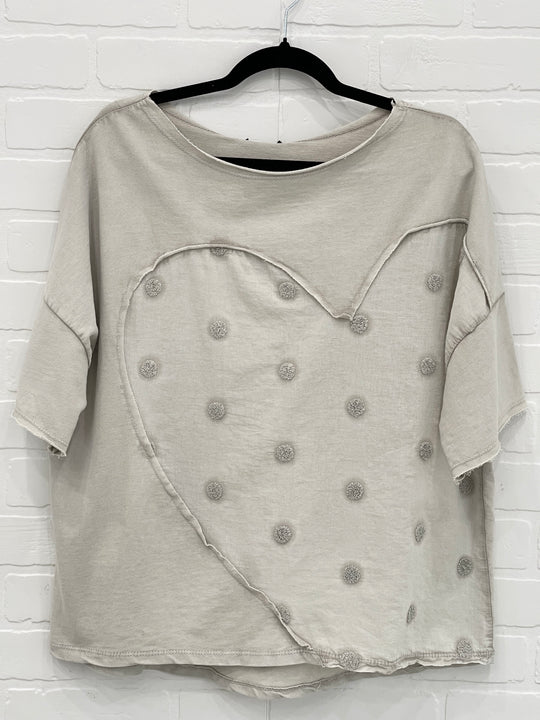 Heart Patch Top