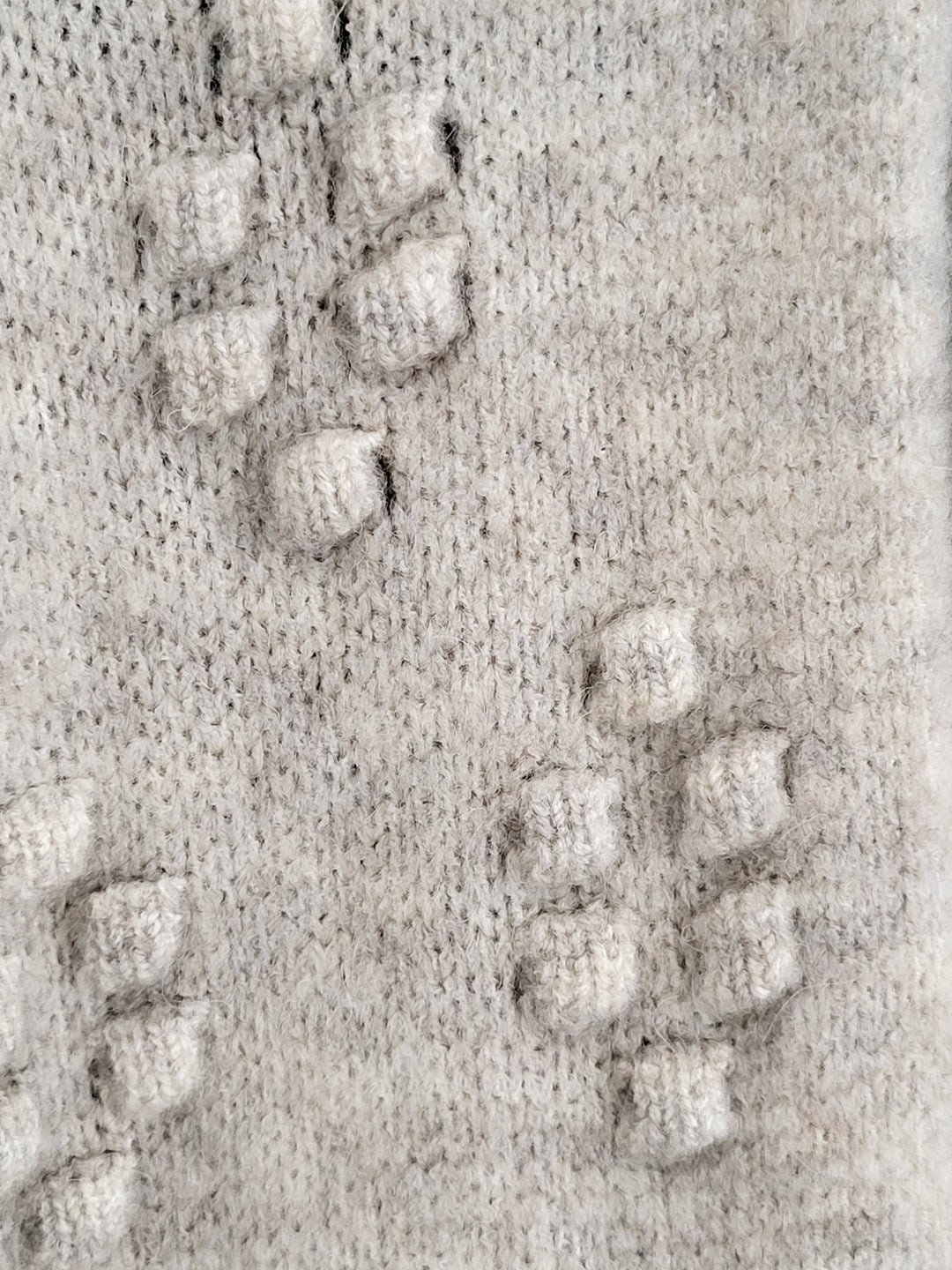 Pola popcorn open front long Cardigan