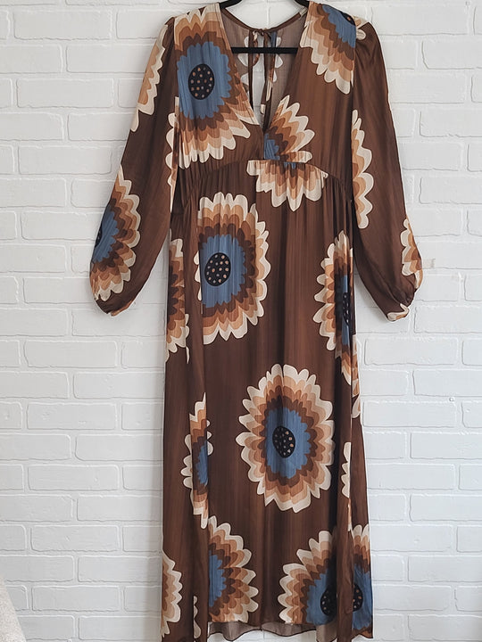 Angelina floral satin dress