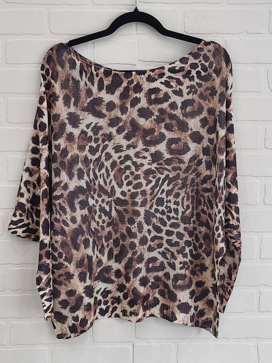 Cheetah batwing sweater