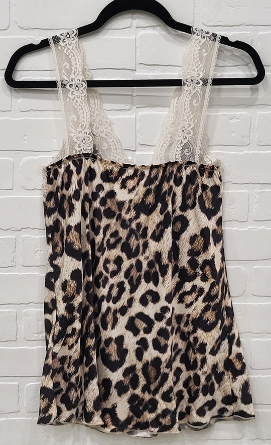 Leopard Sleevless Top