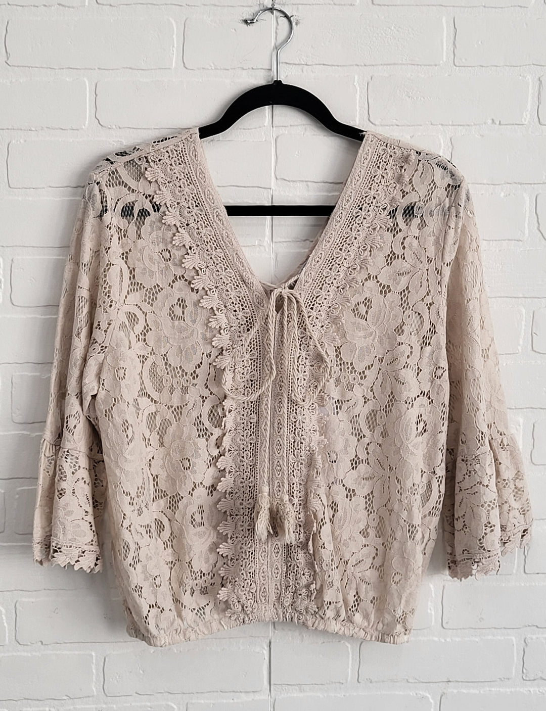 Fantasy Boho Lace V-Neck Top