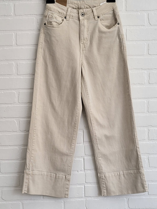 Water Cropped Straight Leg Jeans