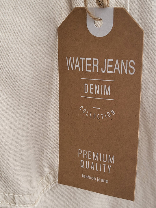 Water Cropped Straight Leg Jeans