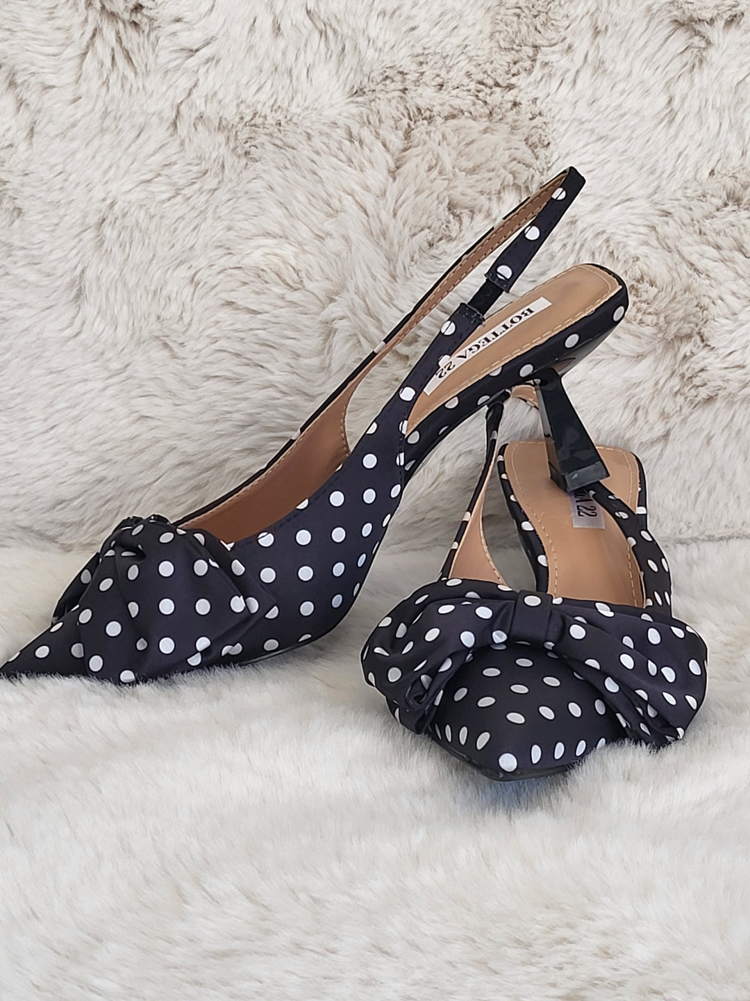 Bottega Polka Dot Slingback
