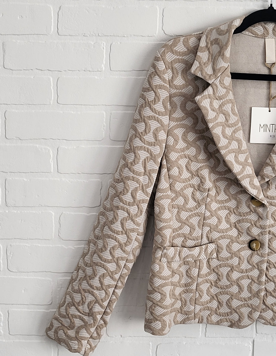Minth Woven Pattern Blazer