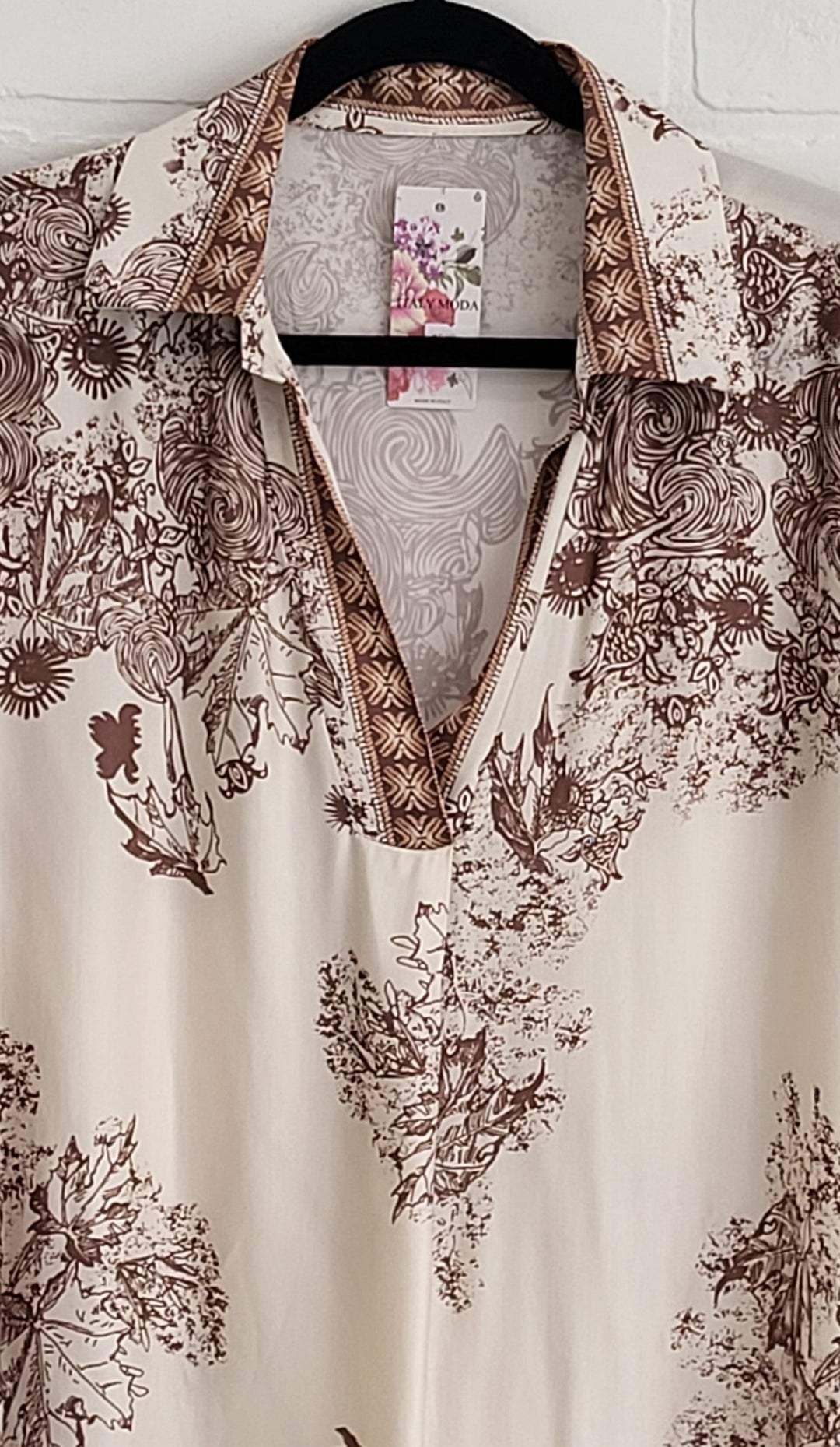 Elenore Printed Shirt  Dress