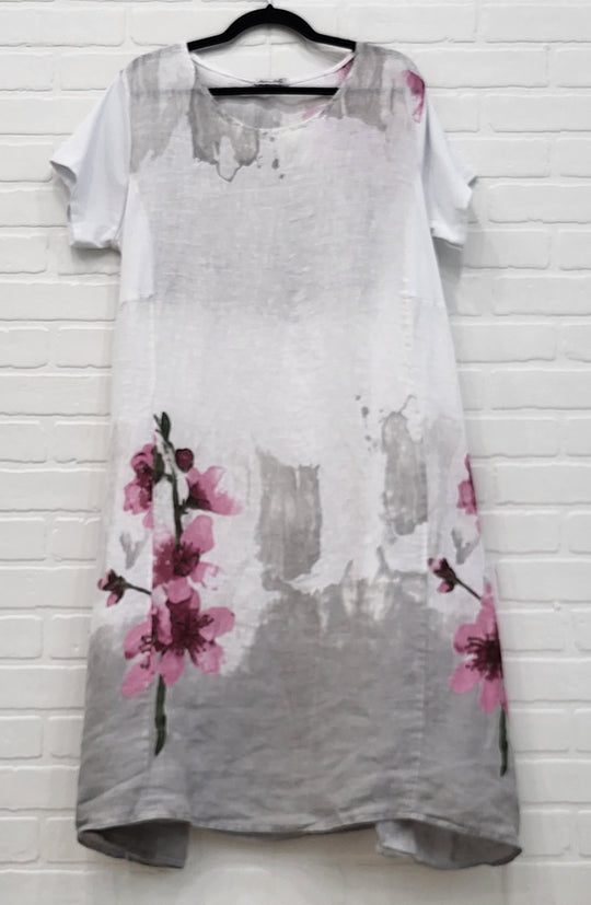 Floral Linen Dress