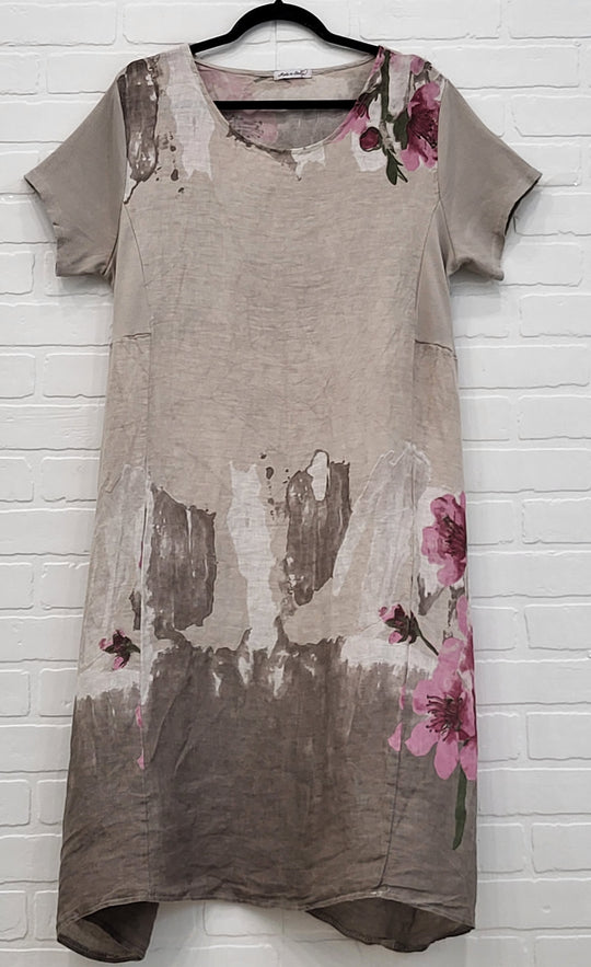 Floral Linen Dress