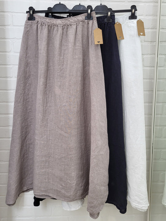 Linen Maxi Skirt