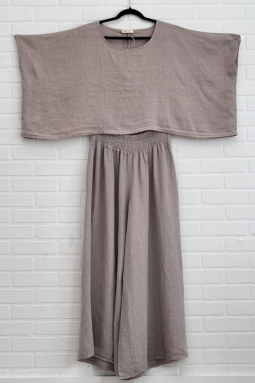 Boho Linen Wide-Leg Set