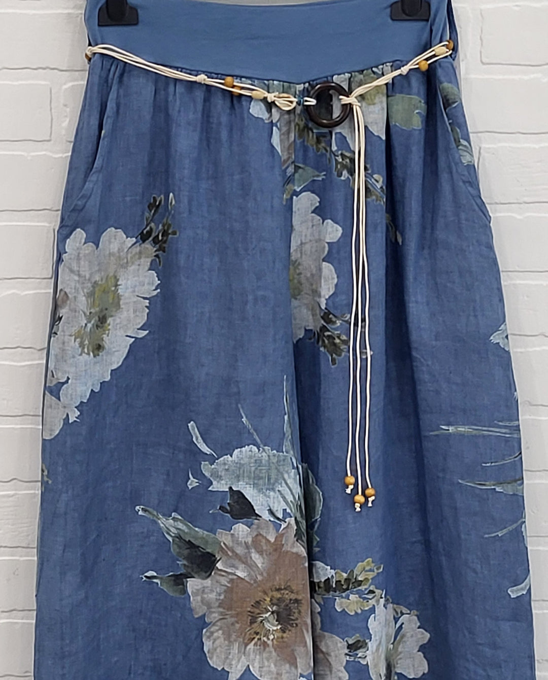 Floral Linen Pants