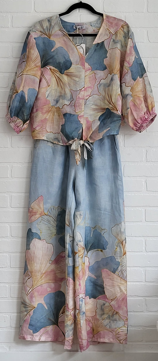 Floral Linen 2 piece Set