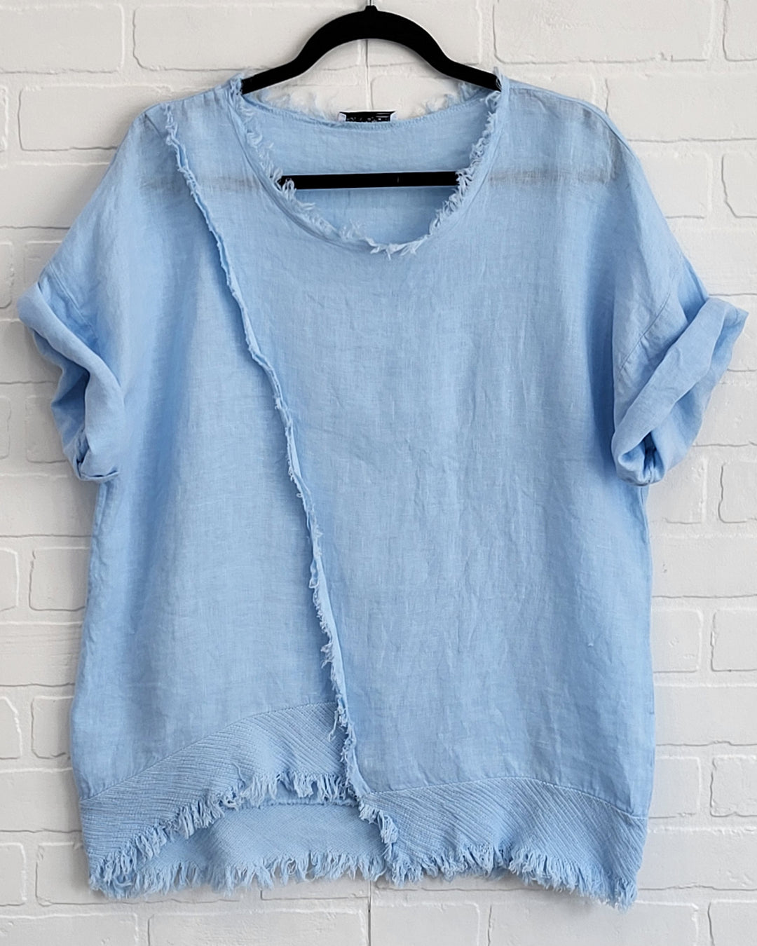 Washed Linen Raw Edge Set