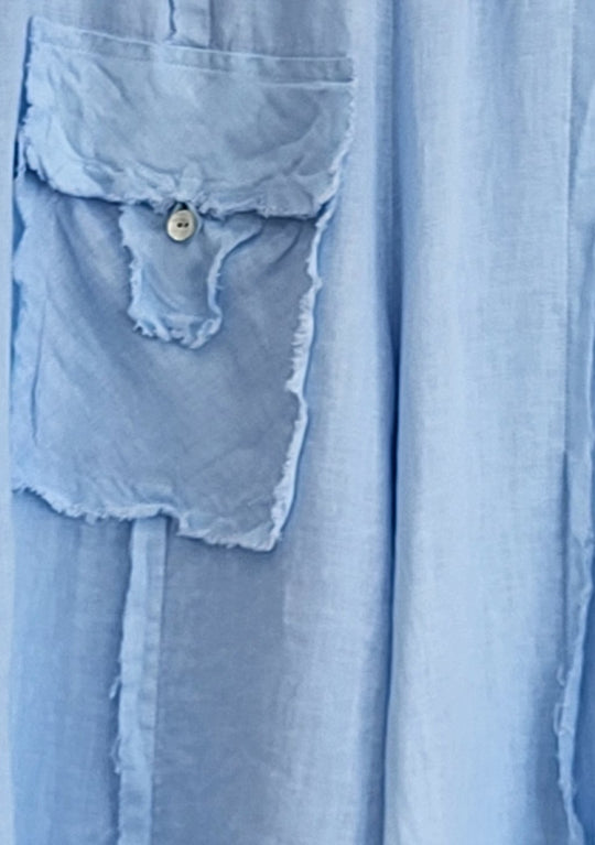 Washed Linen Raw Edge Set