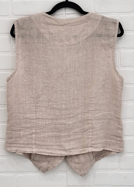 Linen Vest & Pants Set