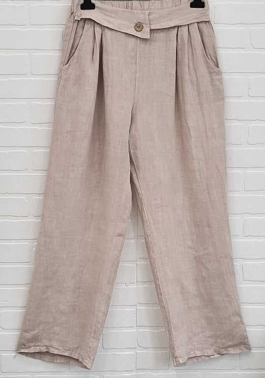 Linen Vest & Pants Set