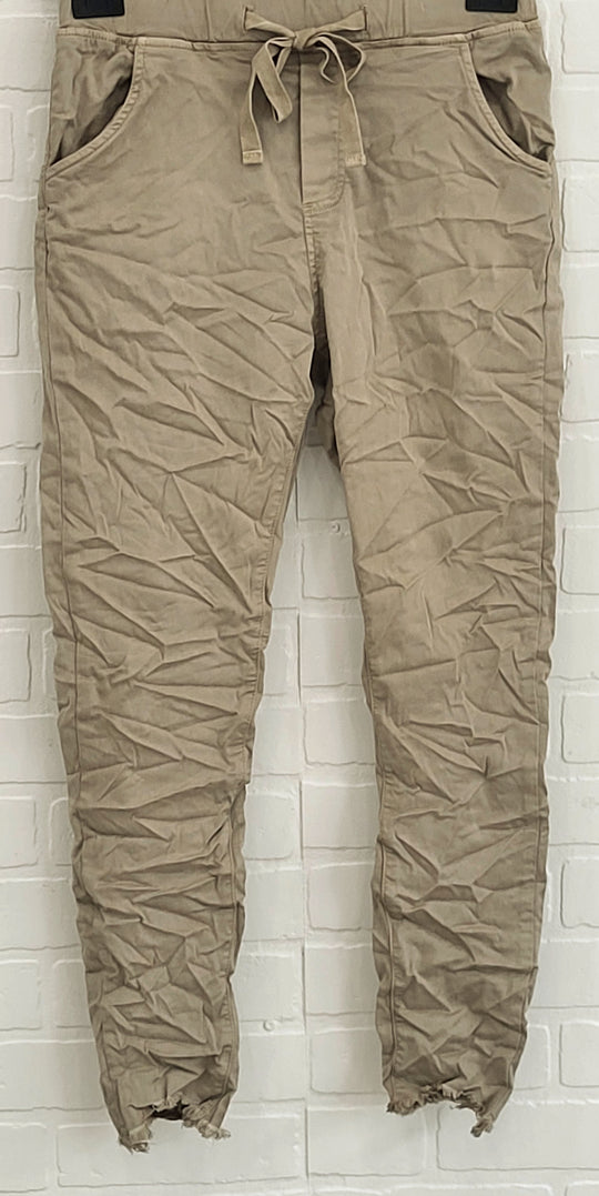 Itaimaska Raw Hem Joggers