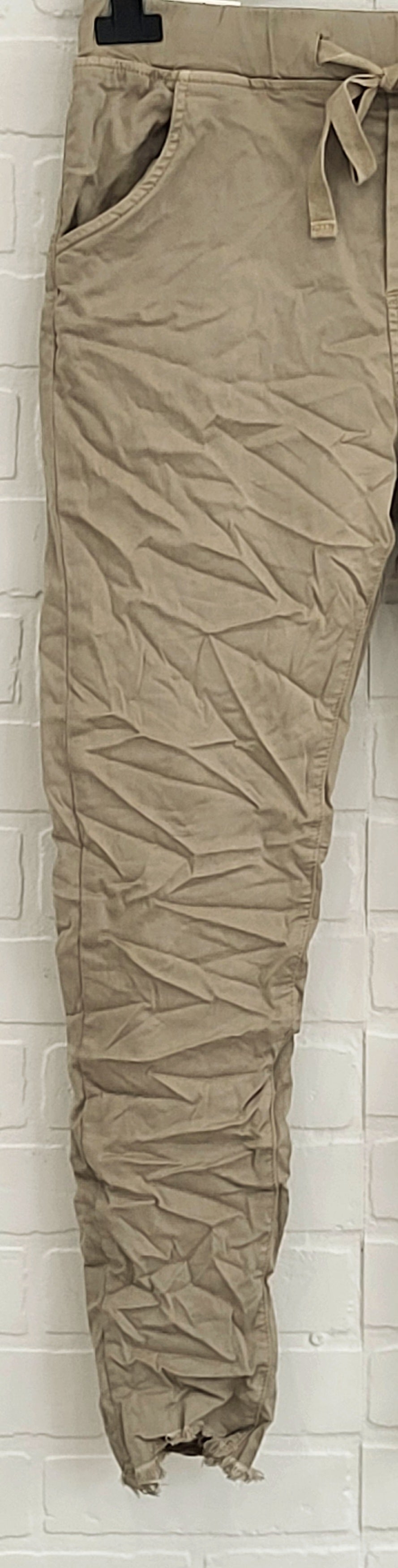 Itaimaska Raw Hem Joggers