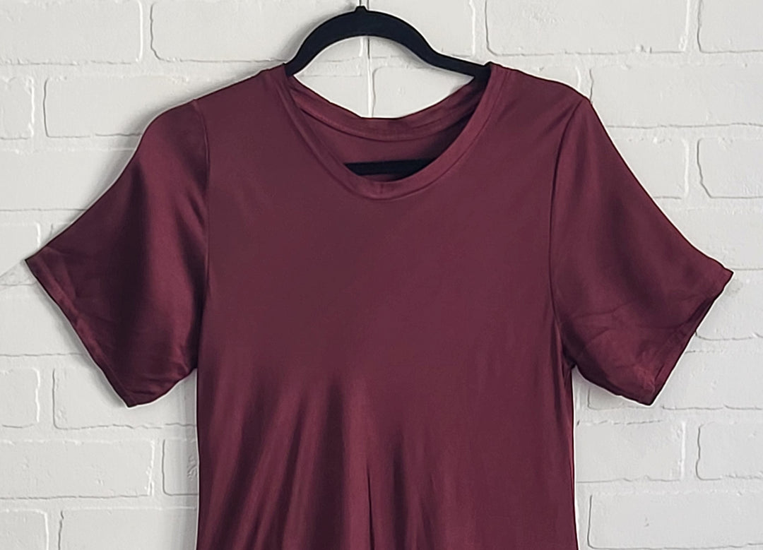 Satin T- Shirt Dress