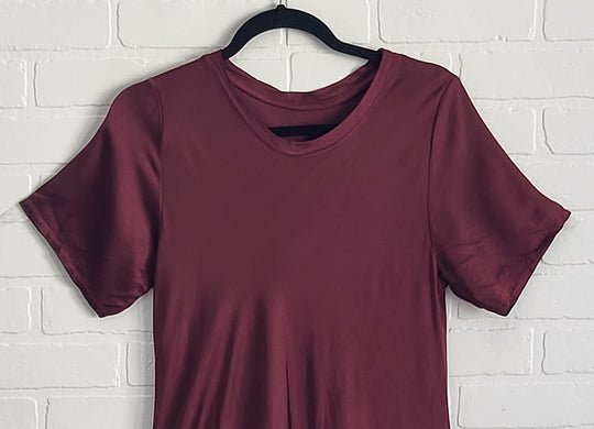 Satin T- Shirt Dress