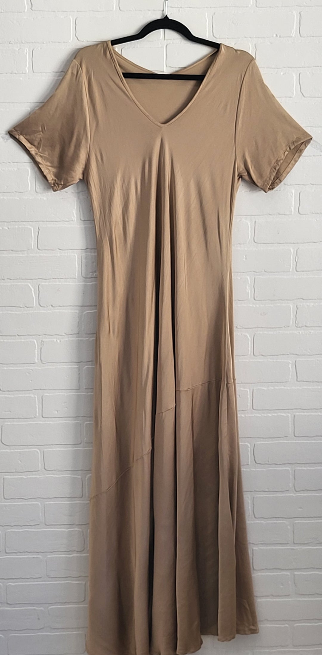 Satin V-neck Dress