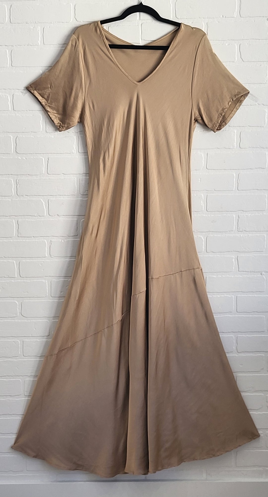 Satin V-neck Dress