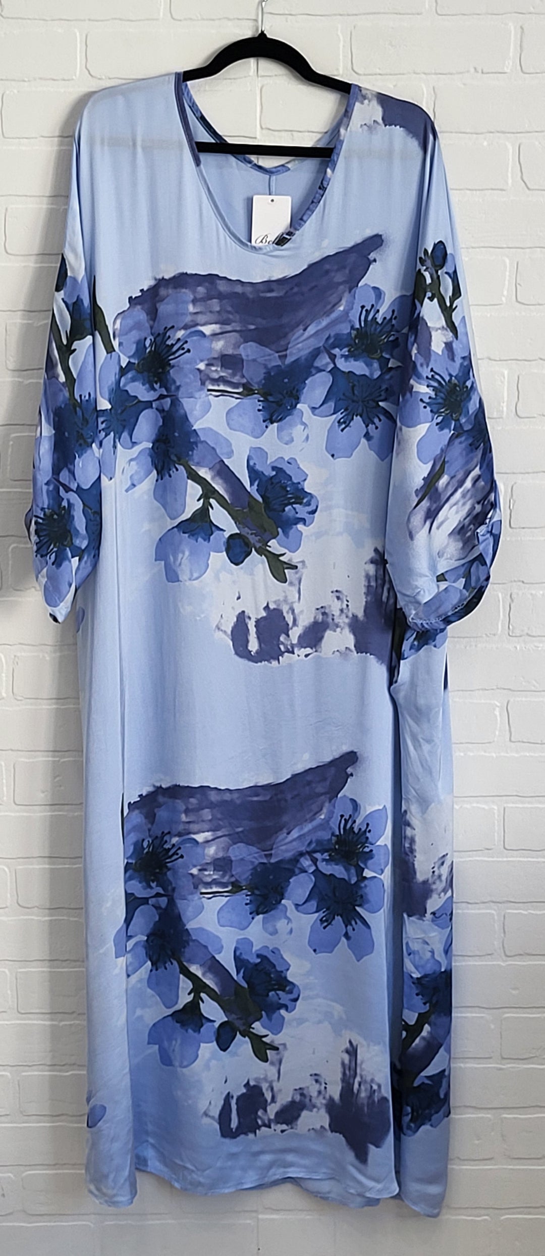 Belle Satin  Kaftan Dress