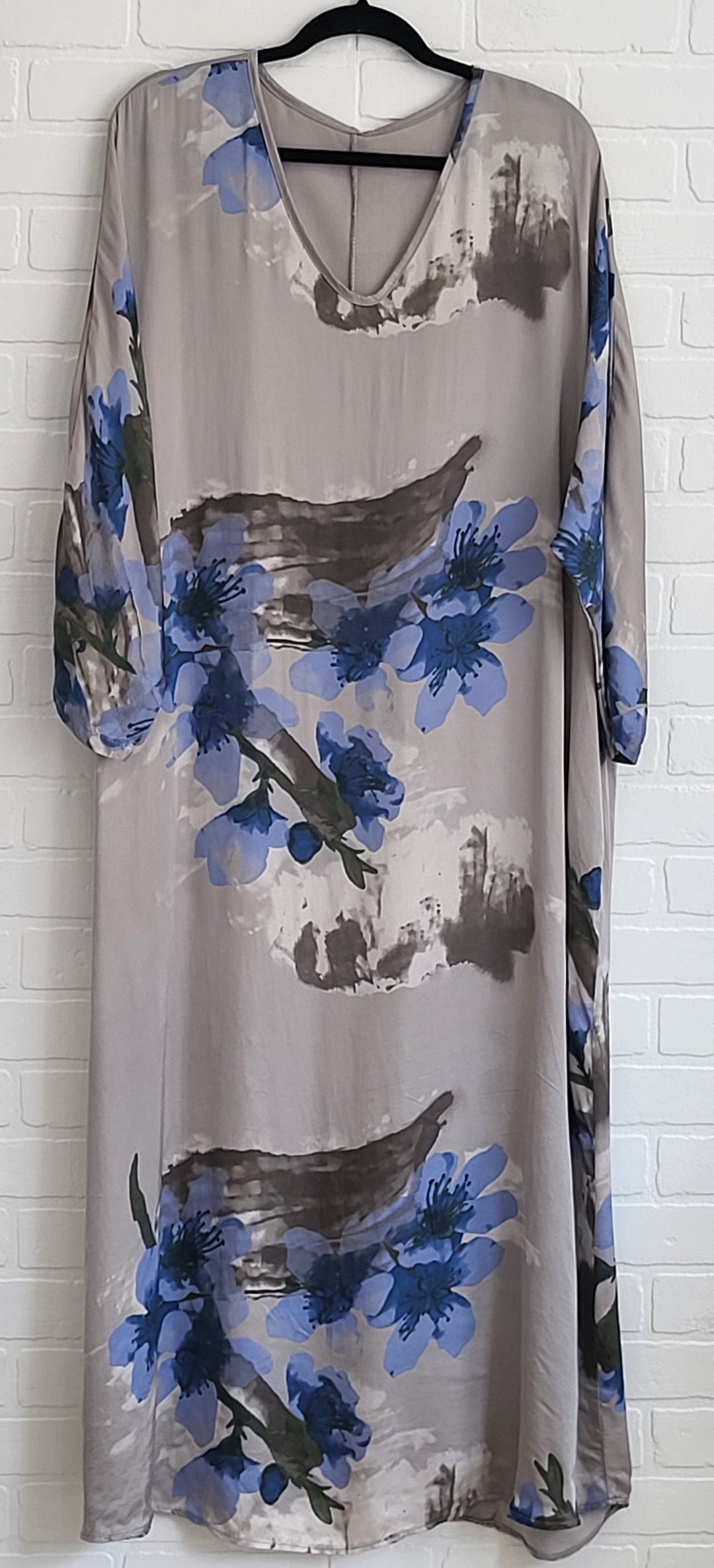 Belle Satin  Kaftan Dress