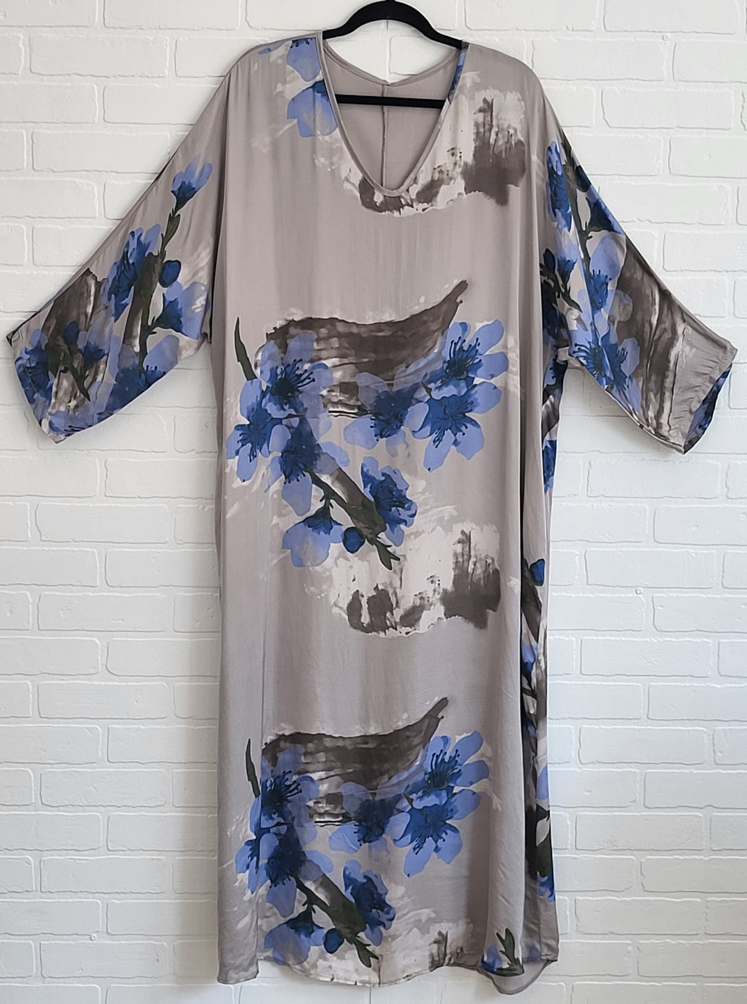 Belle Satin  Kaftan Dress