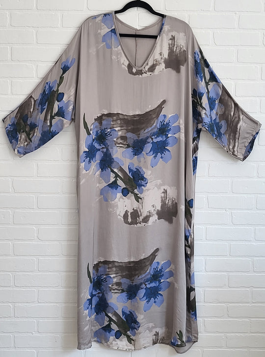 Belle Satin  Kaftan Dress
