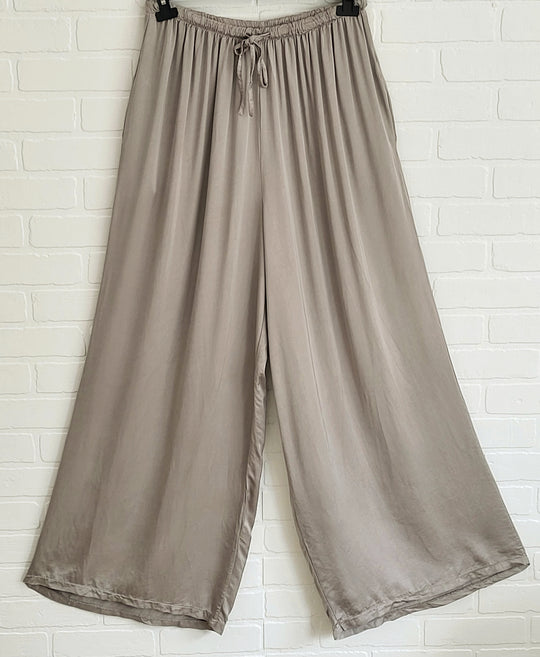 Satin Palazzo Trousers