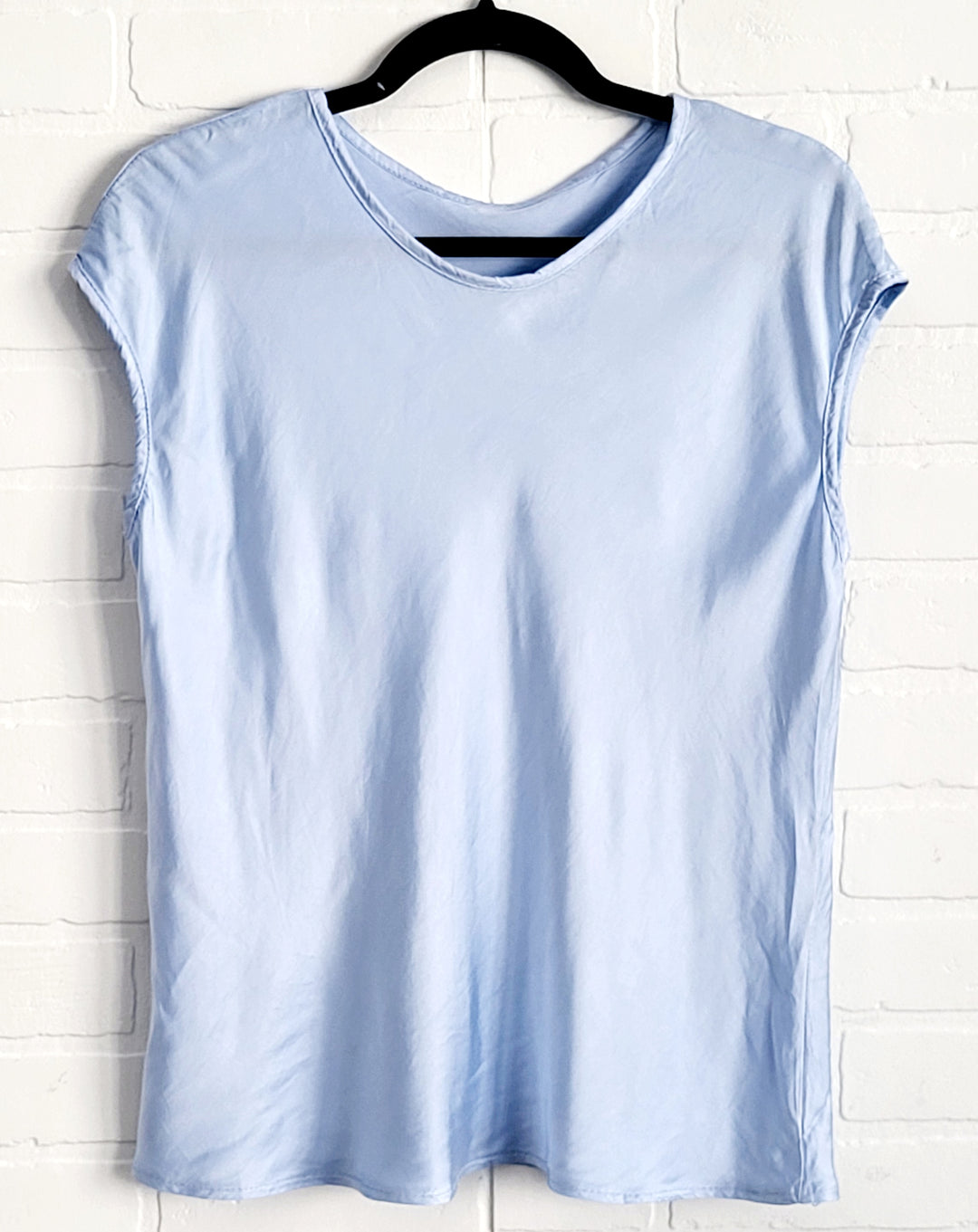 Belle Satin Cap Sleeve Top