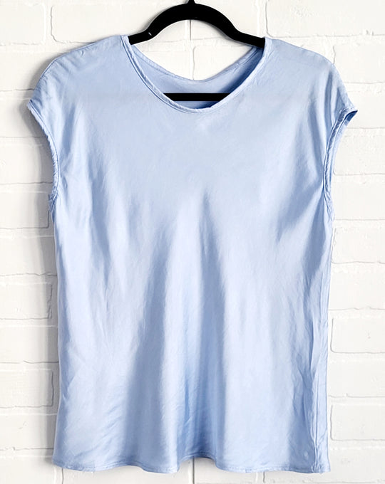 Belle Satin Cap Sleeve Top