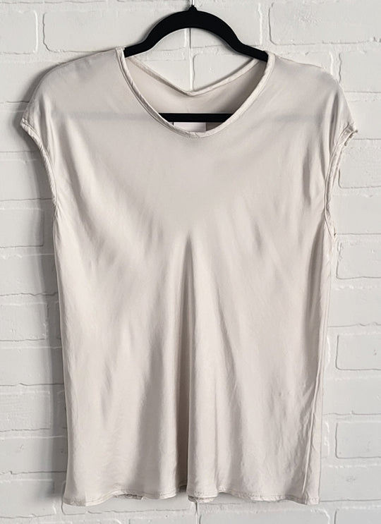 Belle Satin Cap Sleeve Top