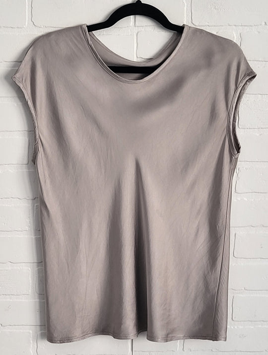 Belle Satin Cap Sleeve Top
