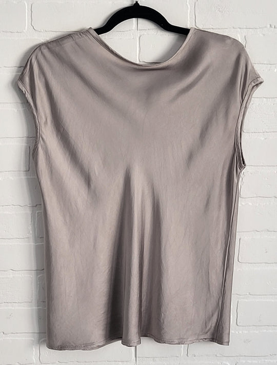 Belle Satin Cap Sleeve Top