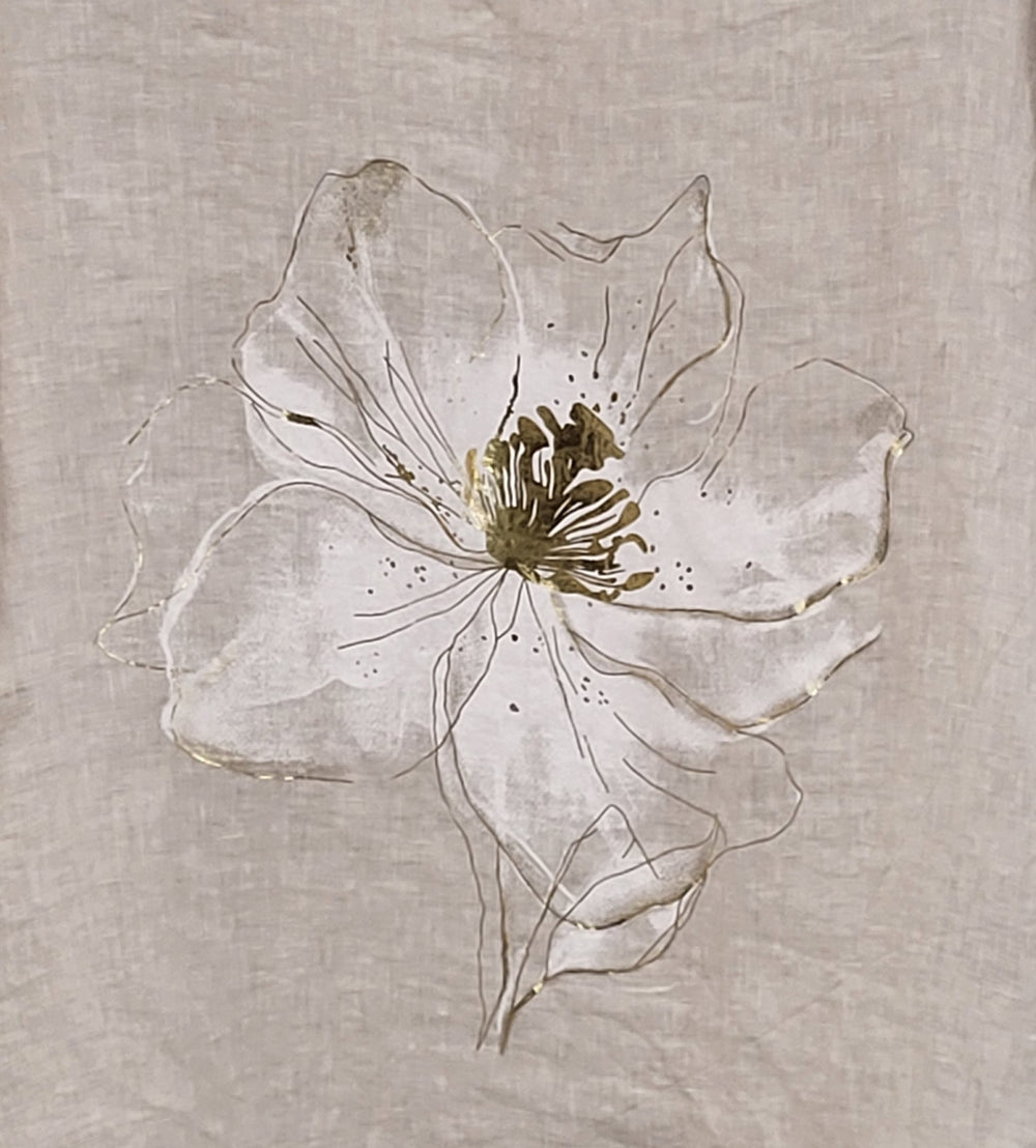 Golden Petal Relaxed Fit Top