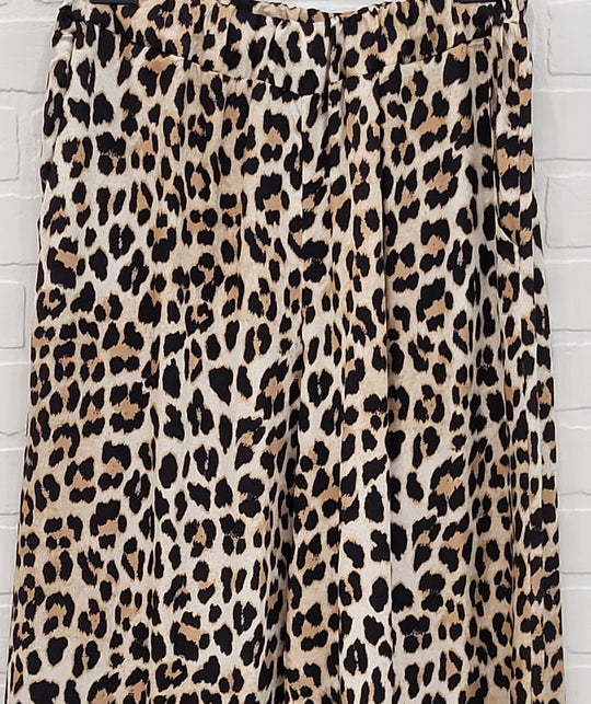 Satin Cheetah Pants