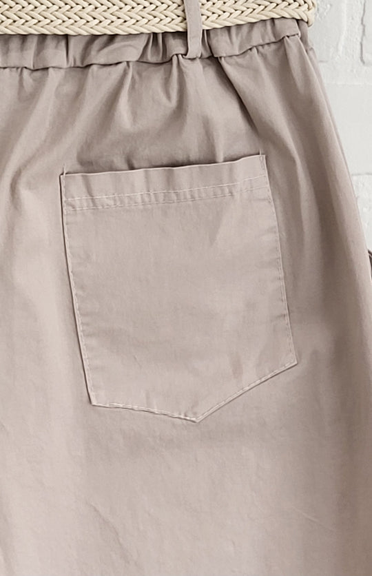 Wide  Leg Belted Pants