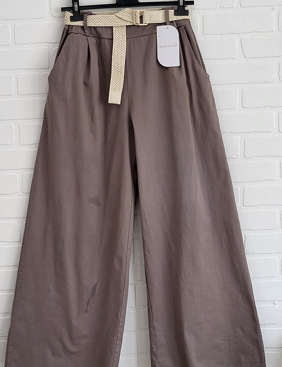 Wide  Leg Belted Pants
