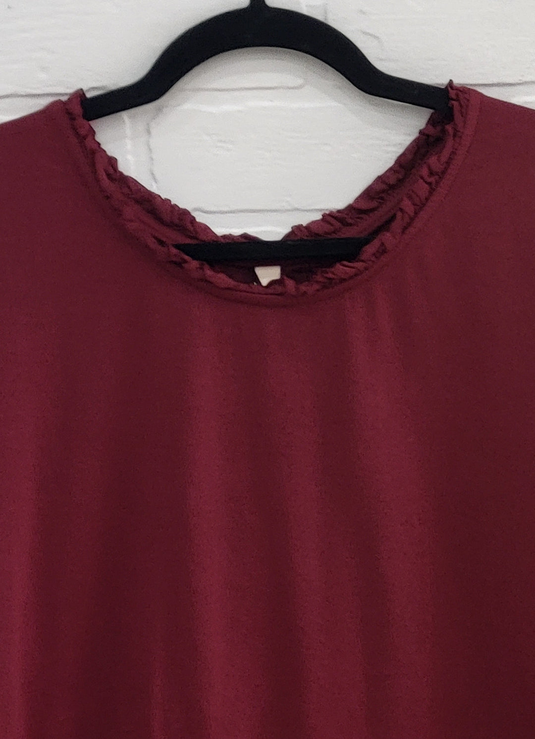 Ruffle Neckline Shirt