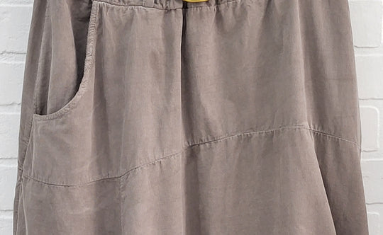 Taupe Corduroy Balloon Skirt