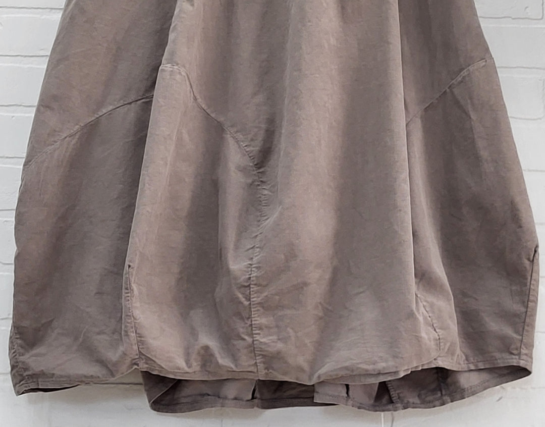 Taupe Corduroy Balloon Skirt