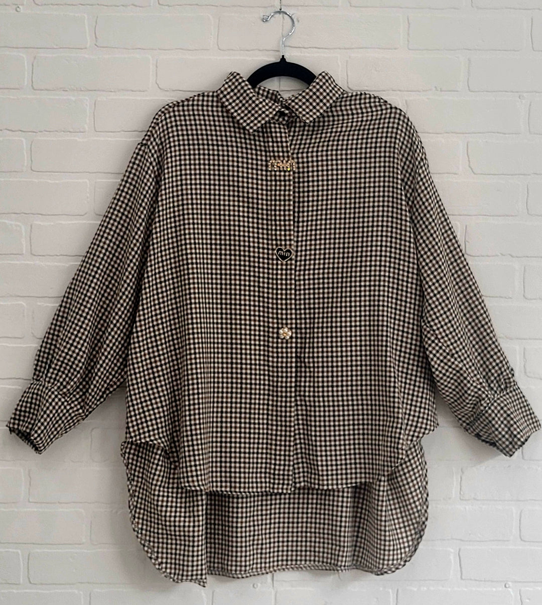 Vintage Checkered Blouse