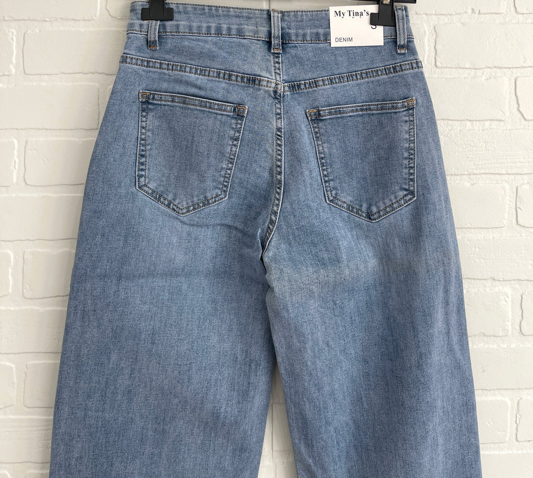 My Tina’s Mini Wide Leg Jeans