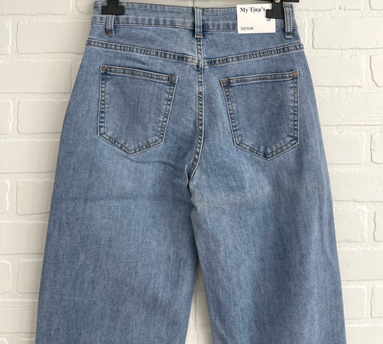 My Tina’s Mini Wide Leg Jeans
